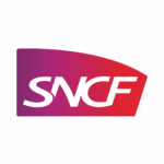 Logo de la SNCF, partenaire de l’Atelier des Apprenants, groupe public ferroviaire français de transport de voyageurs et de fret